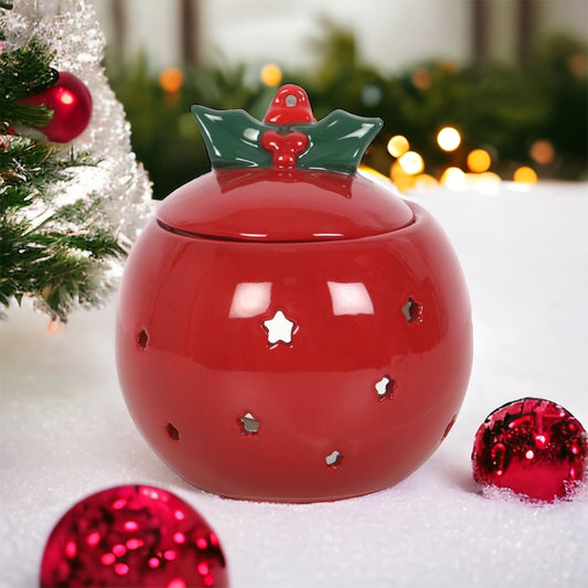 CHRISTMAS BAUBLE Wax Burner. Christmas Gift.