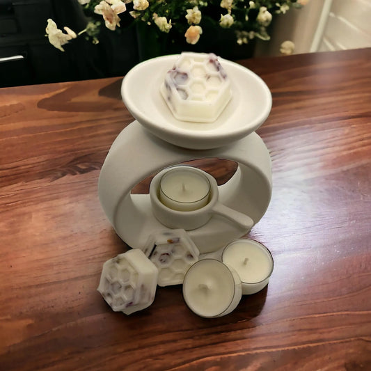 CERAMIC  GIFT SET with Wax Burner and Starter Set